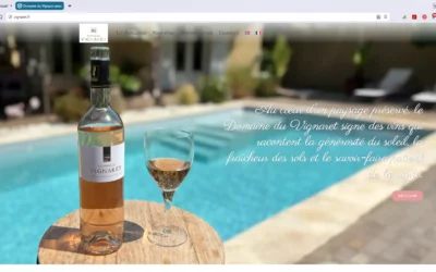 Site Internet du Domaine du Vignaret